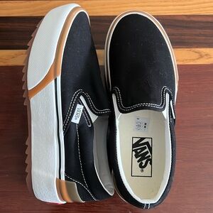 Vans platform slip ons, new in box. Hard to find